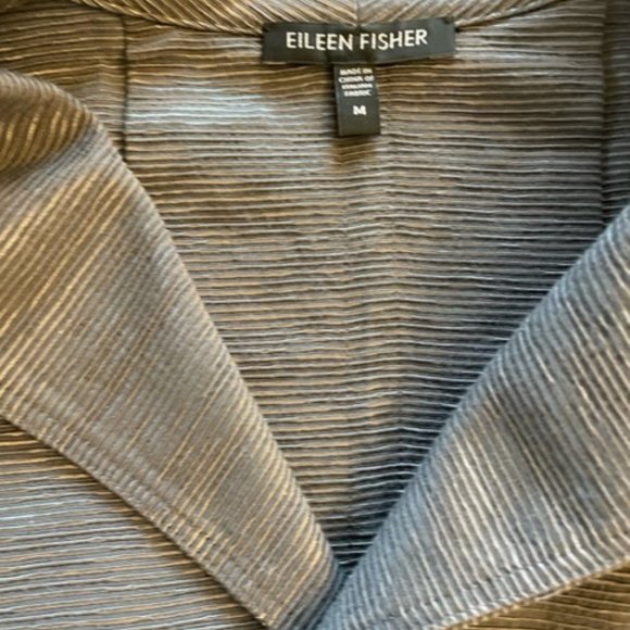Eileen Fisher spring jacket. Silver grey. - Picture 2 of 4